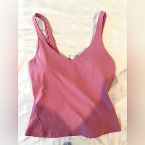 New Lululemon pink sports top (size 8)